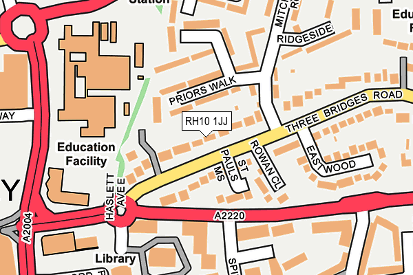 RH10 1JJ map - OS OpenMap – Local (Ordnance Survey) RH10 1JJ map - OS OpenMap – Local (Ordnance Survey)