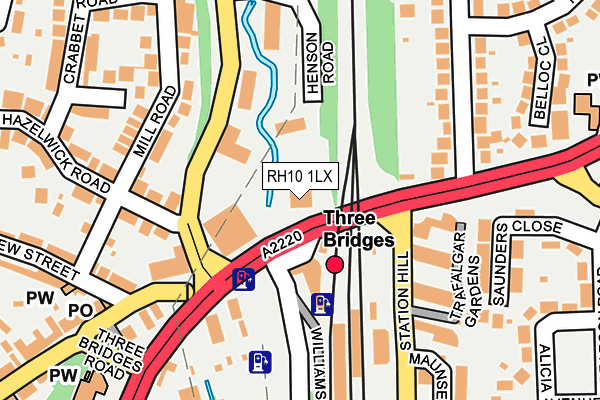 RH10 1LX map - OS OpenMap – Local (Ordnance Survey) RH10 1LX map - OS OpenMap – Local (Ordnance Survey)