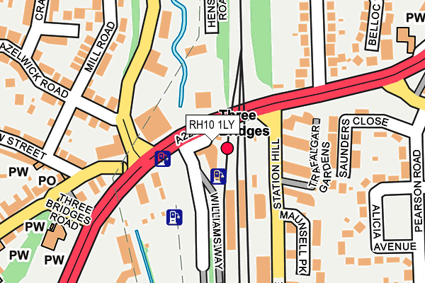 RH10 1LY map - OS OpenMap – Local (Ordnance Survey) RH10 1LY map - OS OpenMap – Local (Ordnance Survey)