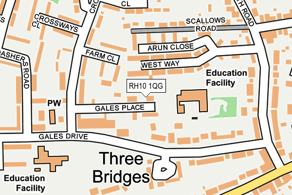 RH10 1QG map - OS OpenMap – Local (Ordnance Survey) RH10 1QG map - OS OpenMap – Local (Ordnance Survey)