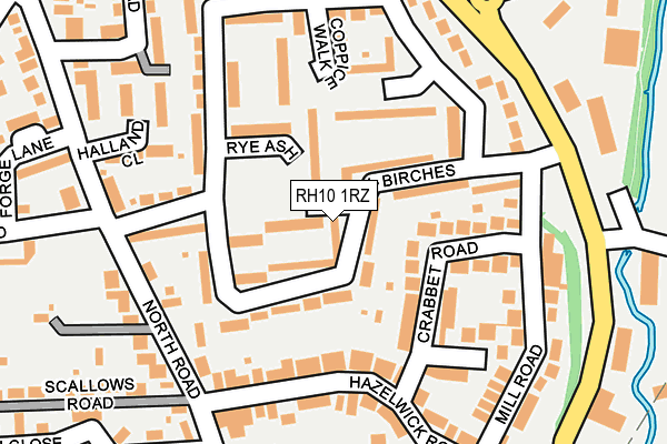 RH10 1RZ map - OS OpenMap – Local (Ordnance Survey) RH10 1RZ map - OS OpenMap – Local (Ordnance Survey)