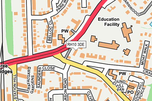 RH10 3DE map - OS OpenMap – Local (Ordnance Survey) RH10 3DE map - OS OpenMap – Local (Ordnance Survey)