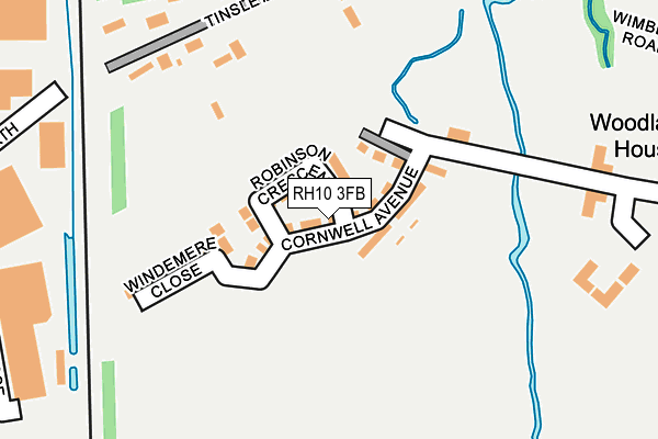 RH10 3FB map - OS OpenMap – Local (Ordnance Survey) RH10 3FB map - OS OpenMap – Local (Ordnance Survey)