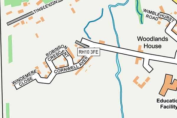 RH10 3FE map - OS OpenMap – Local (Ordnance Survey) RH10 3FE map - OS OpenMap – Local (Ordnance Survey)