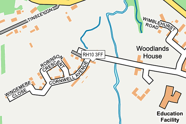 RH10 3FF map - OS OpenMap – Local (Ordnance Survey) RH10 3FF map - OS OpenMap – Local (Ordnance Survey)