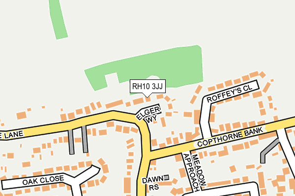 RH10 3JJ map - OS OpenMap – Local (Ordnance Survey) RH10 3JJ map - OS OpenMap – Local (Ordnance Survey)