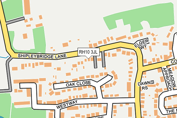 RH10 3JL map - OS OpenMap – Local (Ordnance Survey) RH10 3JL map - OS OpenMap – Local (Ordnance Survey)