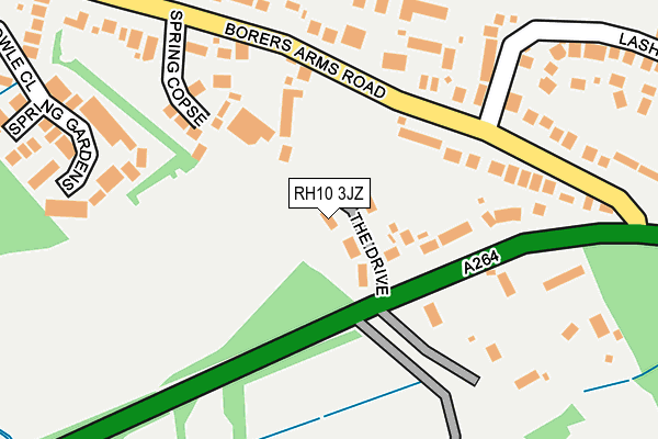 RH10 3JZ map - OS OpenMap – Local (Ordnance Survey) RH10 3JZ map - OS OpenMap – Local (Ordnance Survey)
