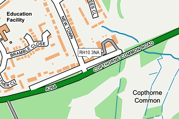 RH10 3NA map - OS OpenMap – Local (Ordnance Survey)