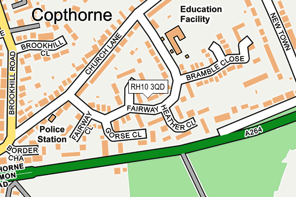 RH10 3QD map - OS OpenMap – Local (Ordnance Survey) RH10 3QD map - OS OpenMap – Local (Ordnance Survey)