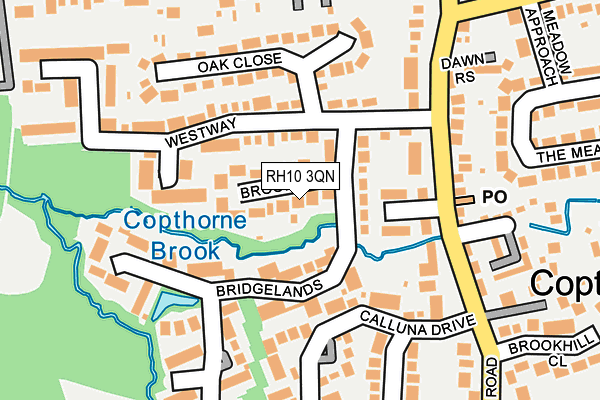 RH10 3QN map - OS OpenMap – Local (Ordnance Survey) RH10 3QN map - OS OpenMap – Local (Ordnance Survey)