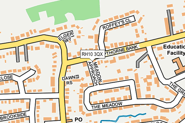 RH10 3QX map - OS OpenMap – Local (Ordnance Survey) RH10 3QX map - OS OpenMap – Local (Ordnance Survey)