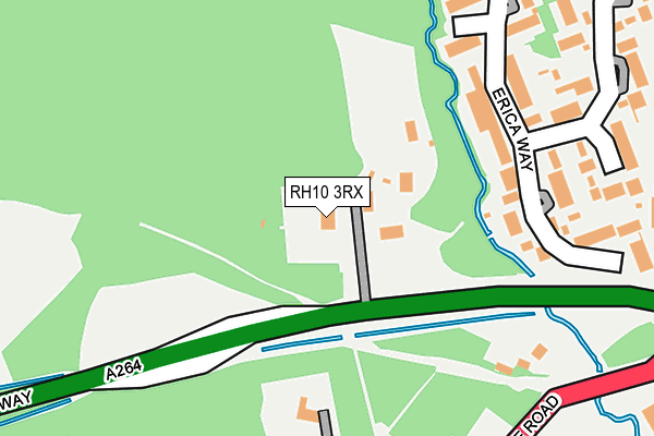 RH10 3RX map - OS OpenMap – Local (Ordnance Survey) RH10 3RX map - OS OpenMap – Local (Ordnance Survey)