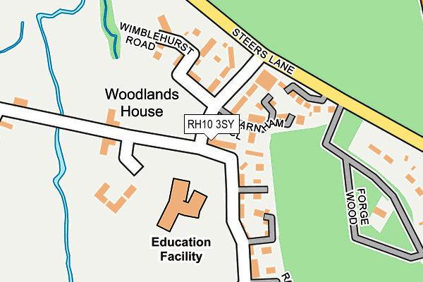 RH10 3SY map - OS OpenMap – Local (Ordnance Survey) RH10 3SY map - OS OpenMap – Local (Ordnance Survey)