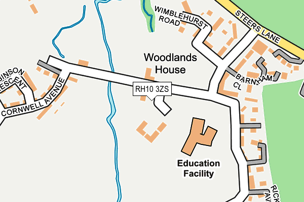RH10 3ZS map - OS OpenMap – Local (Ordnance Survey) RH10 3ZS map - OS OpenMap – Local (Ordnance Survey)