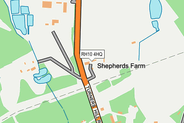 RH10 4HQ map - OS OpenMap – Local (Ordnance Survey) RH10 4HQ map - OS OpenMap – Local (Ordnance Survey)