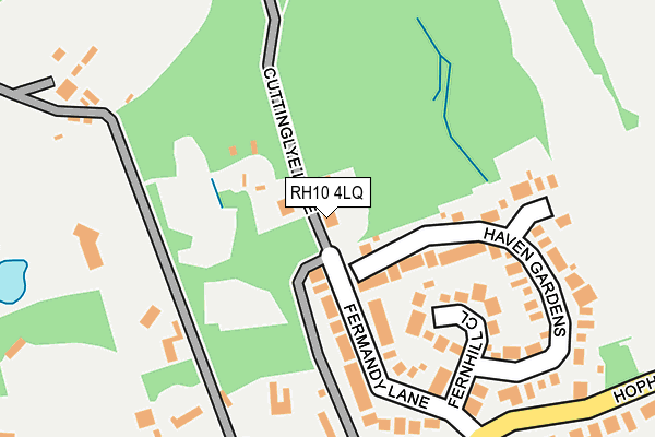 RH10 4LQ map - OS OpenMap – Local (Ordnance Survey) RH10 4LQ map - OS OpenMap – Local (Ordnance Survey)