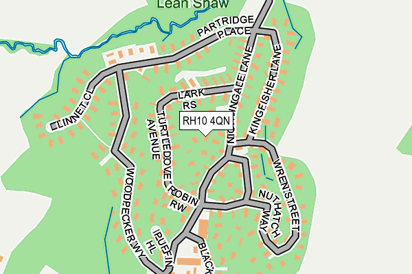 RH10 4QN map - OS OpenMap – Local (Ordnance Survey)