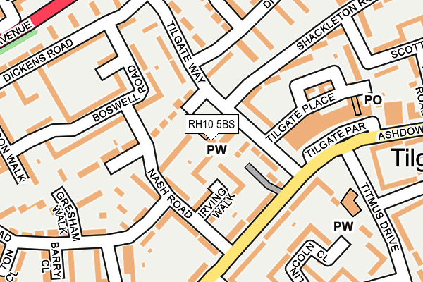RH10 5BS map - OS OpenMap – Local (Ordnance Survey) RH10 5BS map - OS OpenMap – Local (Ordnance Survey)