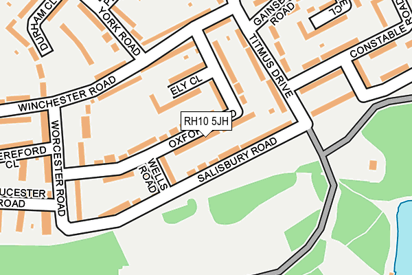 RH10 5JH map - OS OpenMap – Local (Ordnance Survey) RH10 5JH map - OS OpenMap – Local (Ordnance Survey)