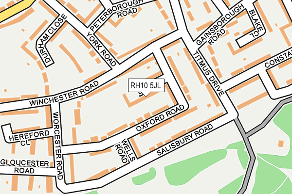 RH10 5JL map - OS OpenMap – Local (Ordnance Survey) RH10 5JL map - OS OpenMap – Local (Ordnance Survey)