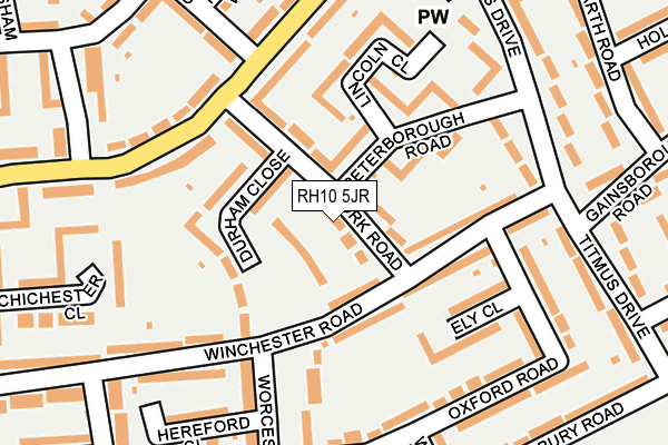 RH10 5JR map - OS OpenMap – Local (Ordnance Survey) RH10 5JR map - OS OpenMap – Local (Ordnance Survey)