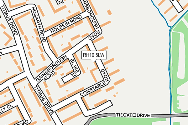 RH10 5LW map - OS OpenMap – Local (Ordnance Survey) RH10 5LW map - OS OpenMap – Local (Ordnance Survey)
