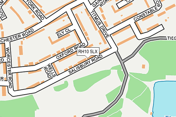 RH10 5LX map - OS OpenMap – Local (Ordnance Survey) RH10 5LX map - OS OpenMap – Local (Ordnance Survey)