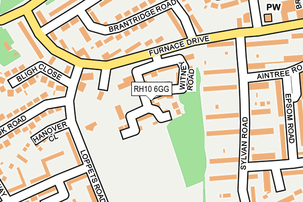 RH10 6GG map - OS OpenMap – Local (Ordnance Survey) RH10 6GG map - OS OpenMap – Local (Ordnance Survey)