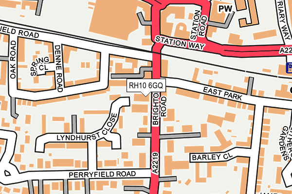 RH10 6GQ map - OS OpenMap – Local (Ordnance Survey) RH10 6GQ map - OS OpenMap – Local (Ordnance Survey)