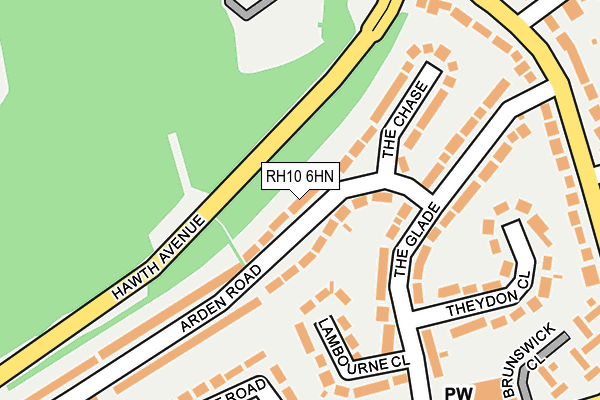 RH10 6HN map - OS OpenMap – Local (Ordnance Survey) RH10 6HN map - OS OpenMap – Local (Ordnance Survey)