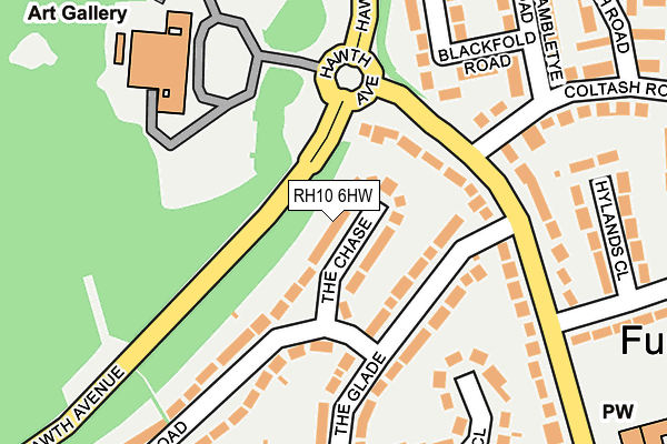 RH10 6HW map - OS OpenMap – Local (Ordnance Survey) RH10 6HW map - OS OpenMap – Local (Ordnance Survey)