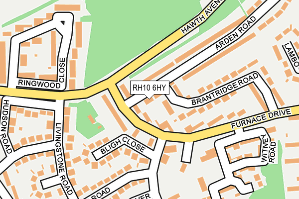RH10 6HY map - OS OpenMap – Local (Ordnance Survey) RH10 6HY map - OS OpenMap – Local (Ordnance Survey)