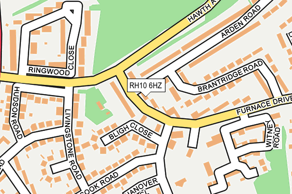 RH10 6HZ map - OS OpenMap – Local (Ordnance Survey) RH10 6HZ map - OS OpenMap – Local (Ordnance Survey)
