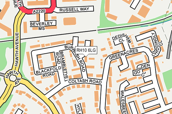 RH10 6LG map - OS OpenMap – Local (Ordnance Survey) RH10 6LG map - OS OpenMap – Local (Ordnance Survey)