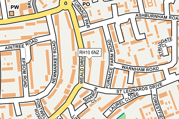 RH10 6NZ map - OS OpenMap – Local (Ordnance Survey) RH10 6NZ map - OS OpenMap – Local (Ordnance Survey)