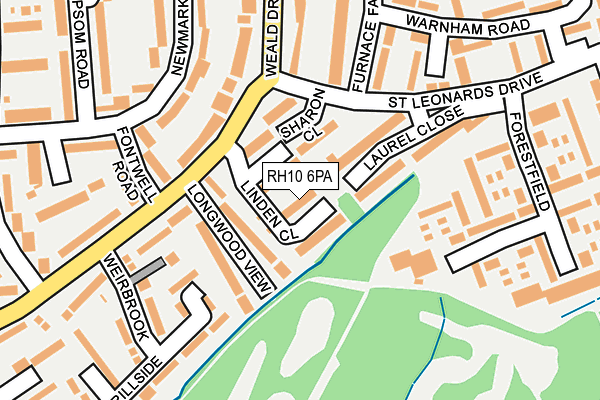 RH10 6PA map - OS OpenMap – Local (Ordnance Survey) RH10 6PA map - OS OpenMap – Local (Ordnance Survey)