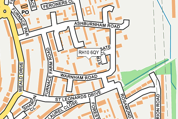 RH10 6QY map - OS OpenMap – Local (Ordnance Survey) RH10 6QY map - OS OpenMap – Local (Ordnance Survey)