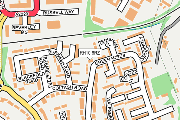 RH10 6RZ map - OS OpenMap – Local (Ordnance Survey) RH10 6RZ map - OS OpenMap – Local (Ordnance Survey)