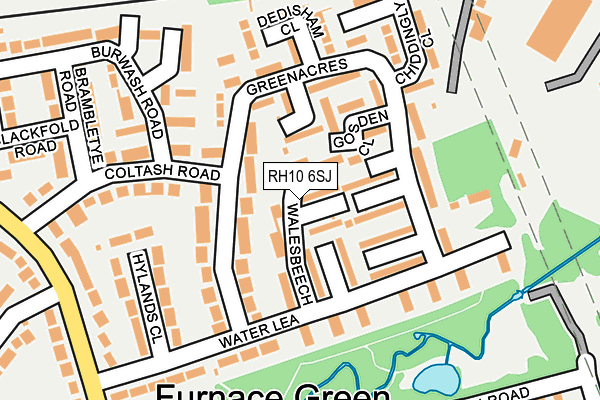 RH10 6SJ map - OS OpenMap – Local (Ordnance Survey) RH10 6SJ map - OS OpenMap – Local (Ordnance Survey)