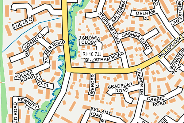 RH10 7JJ map - OS OpenMap – Local (Ordnance Survey) RH10 7JJ map - OS OpenMap – Local (Ordnance Survey)