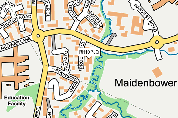 RH10 7JQ map - OS OpenMap – Local (Ordnance Survey) RH10 7JQ map - OS OpenMap – Local (Ordnance Survey)
