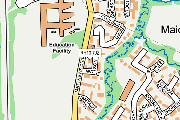RH10 7JZ map - OS OpenMap – Local (Ordnance Survey) RH10 7JZ map - OS OpenMap – Local (Ordnance Survey)