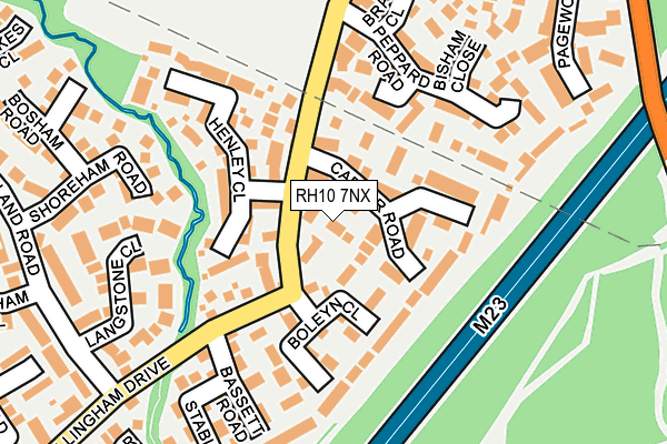 RH10 7NX map - OS OpenMap – Local (Ordnance Survey) RH10 7NX map - OS OpenMap – Local (Ordnance Survey)