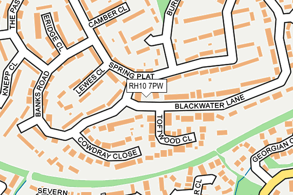 RH10 7PW map - OS OpenMap – Local (Ordnance Survey) RH10 7PW map - OS OpenMap – Local (Ordnance Survey)