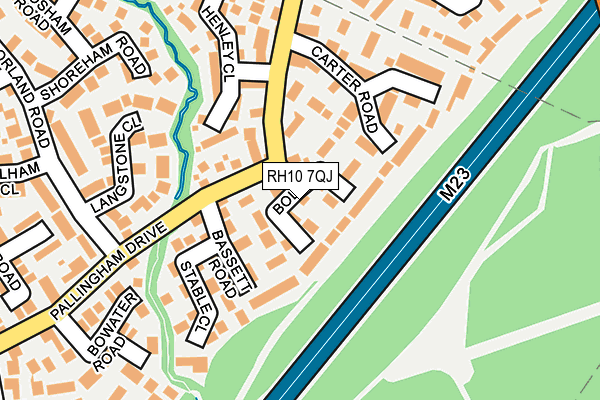 RH10 7QJ map - OS OpenMap – Local (Ordnance Survey) RH10 7QJ map - OS OpenMap – Local (Ordnance Survey)
