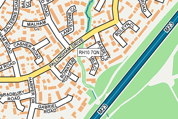 RH10 7QN map - OS OpenMap – Local (Ordnance Survey) RH10 7QN map - OS OpenMap – Local (Ordnance Survey)