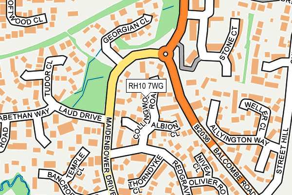 RH10 7WG map - OS OpenMap – Local (Ordnance Survey) RH10 7WG map - OS OpenMap – Local (Ordnance Survey)