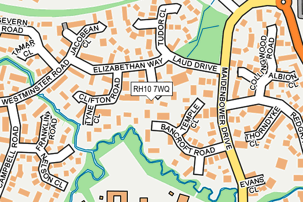 RH10 7WQ map - OS OpenMap – Local (Ordnance Survey) RH10 7WQ map - OS OpenMap – Local (Ordnance Survey)