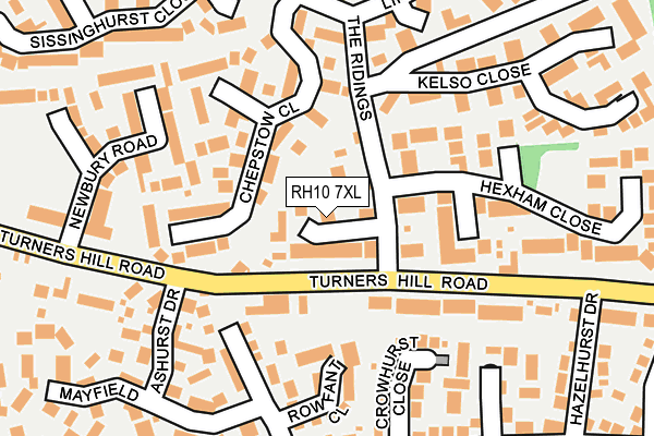 RH10 7XL map - OS OpenMap – Local (Ordnance Survey) RH10 7XL map - OS OpenMap – Local (Ordnance Survey)